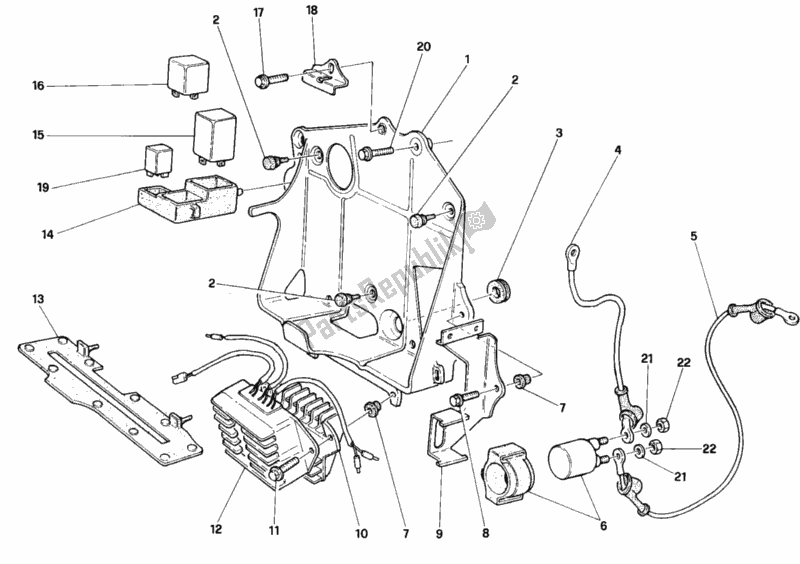 Todas as partes de Chicote De Fiação do Ducati Superbike 916 Senna 1996